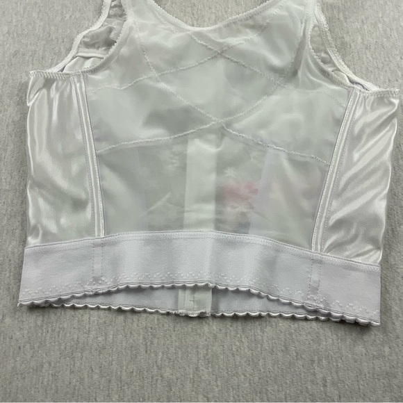 EXQUISITEFORM RN#139861 POSTURE SUPPORT WOMEN’S LONGLINE / BRA SIZE:36C WHITE - Picture 10 of 15